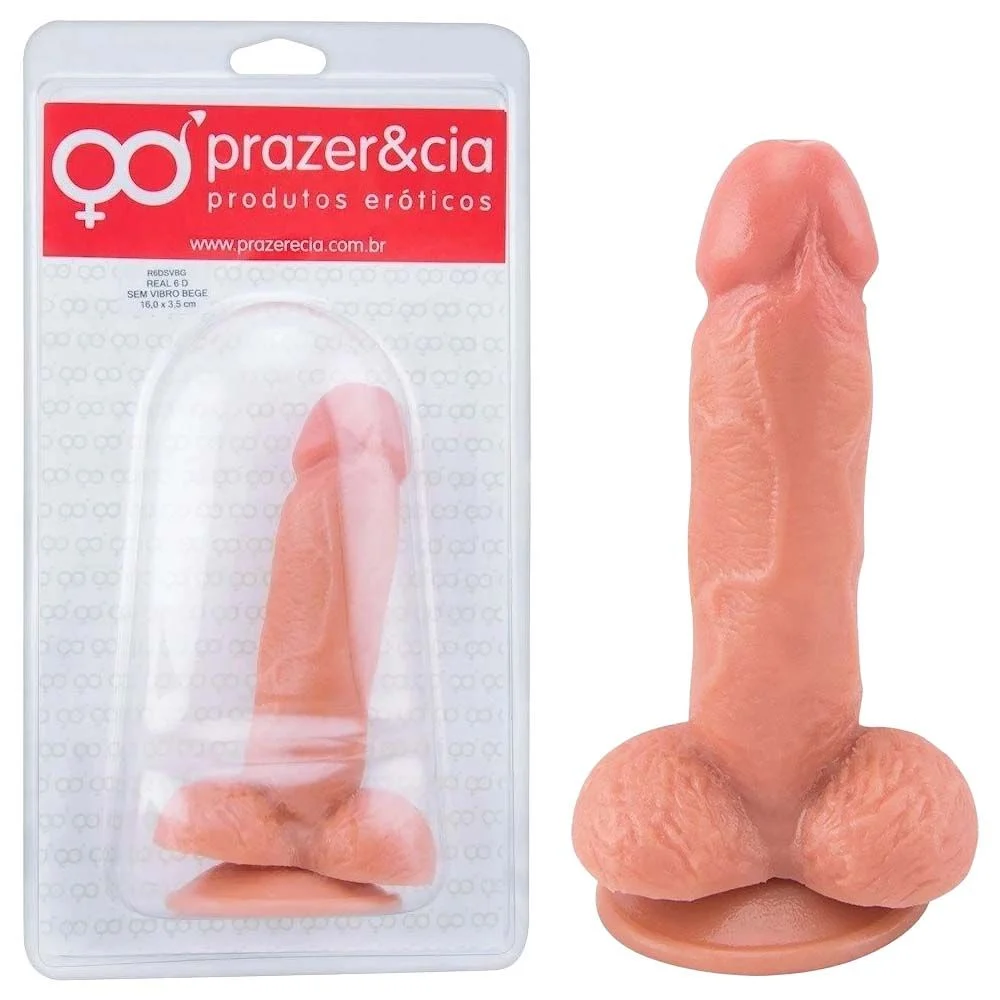 0e928f640a5fb4b7deea5025c2f2f166.webp Pênis Prótese Maciça 16cm x 3,5cm Com Escroto e Ventosa - Imagem 1