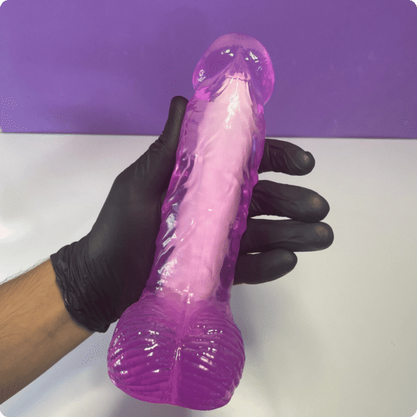 Pênis Com Escroto e Vibrador 20 x 4,8cm - Imagem 5