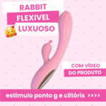 Vibrador Rabbit Ponto G com Estimulador Slug - Missy