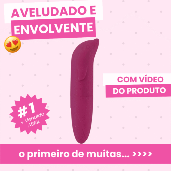 Vibrador Golfinho Ponto G - Aveludado