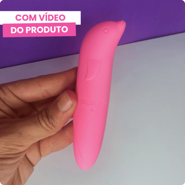 Vibrador Golfinho Ponto G - Aveludado - Imagem 6