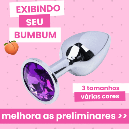 plug anal m cristal arredondado