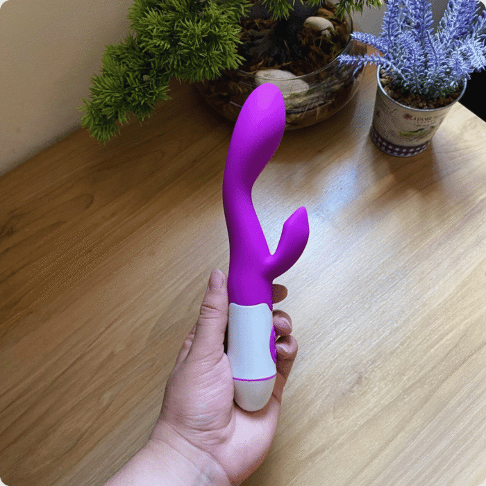 vibrador finger recarregável estimulo do ponto g e clitóris roxo