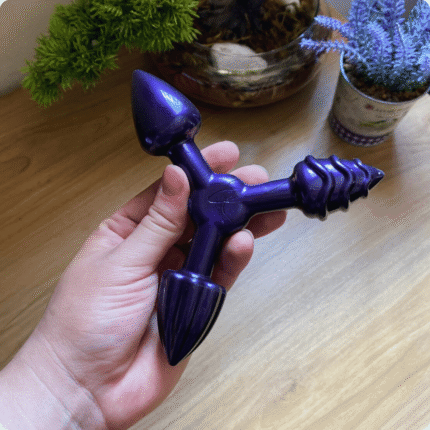 plug anal triplo com tamanhos e texturas diversas