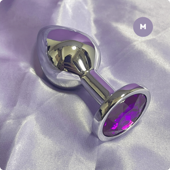 plug anal m cristal arredondado