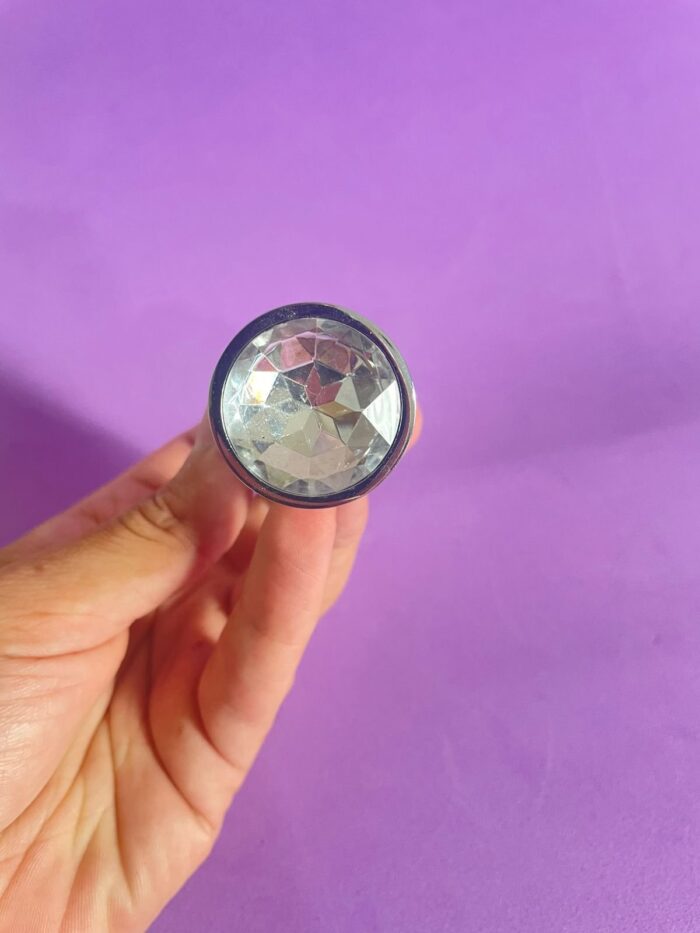 plug anal p cristal arredondado