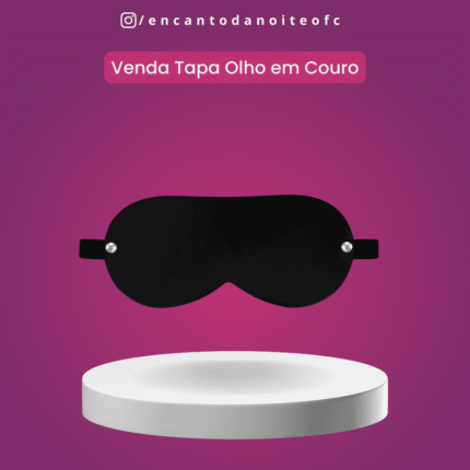 venda tapa olho de couro