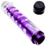 vibrador personal com capa em formato de pênis roxo
