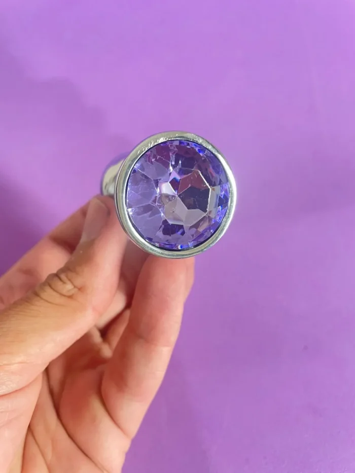 plug anal p cristal arredondado