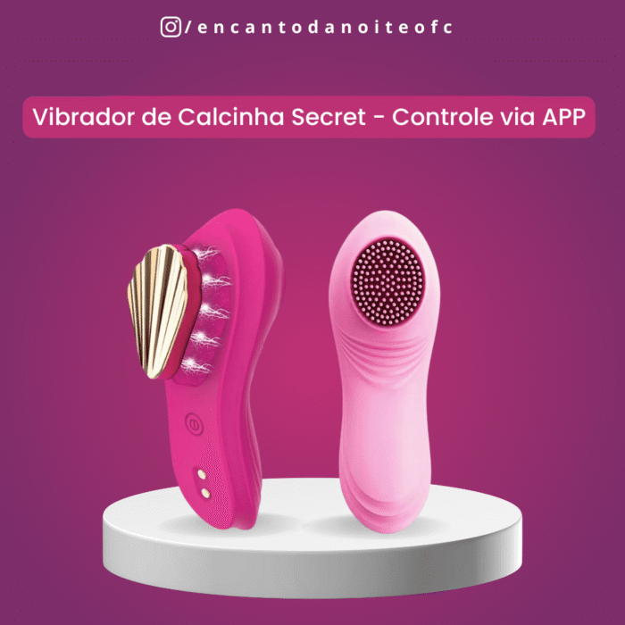 vibrador de calcinha secret controle por app com imã