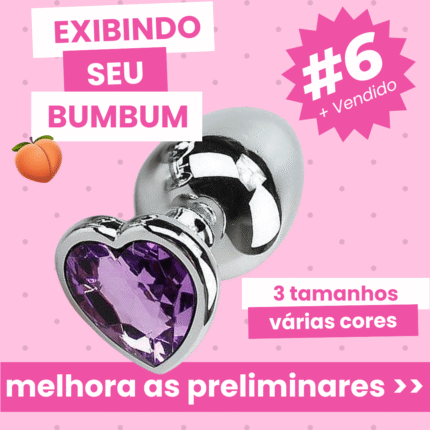 plug anal em formato de coração p