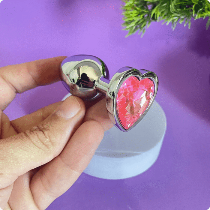 plug anal em formato de coração p