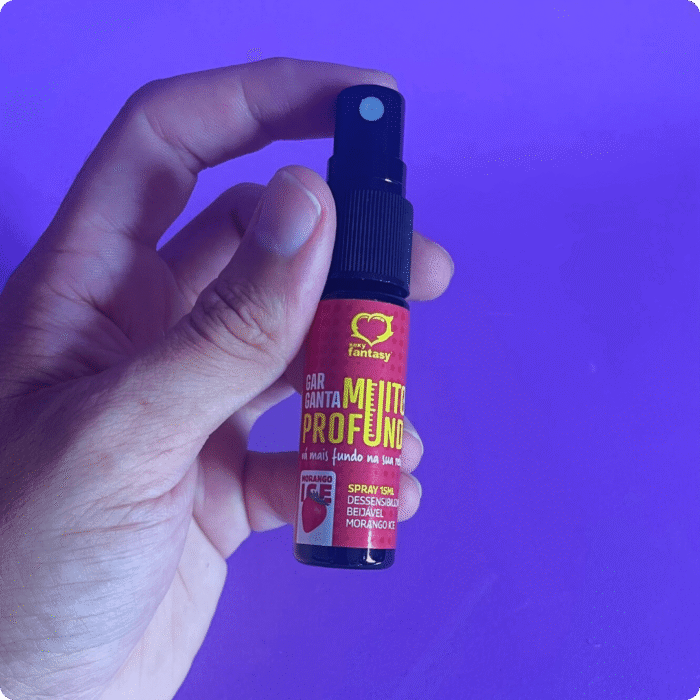 garganta muito mais profunda dessensibilizante de garganta em spray beijável morango ice 15ml