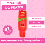 yummy gel térmico beijável yummy morango