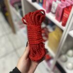 corda sado de poliéster 10 metros vermelha