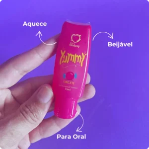 Yummy Gel Térmico Beijável  - Yummy Chiclete