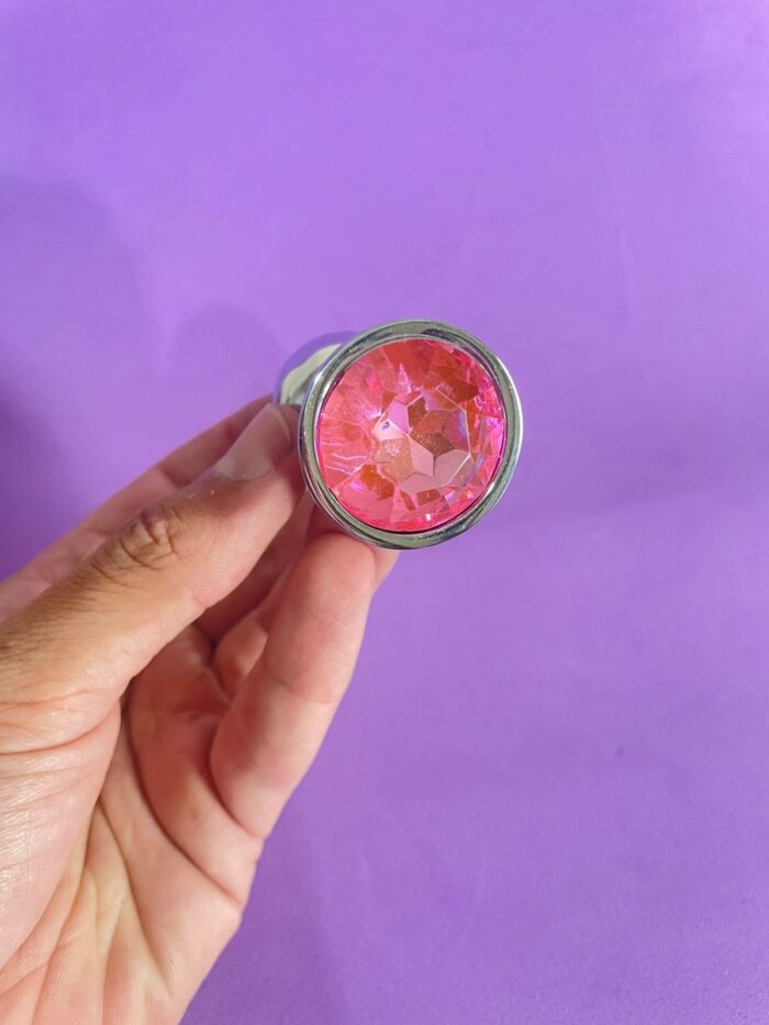 plug anal p cristal arredondado