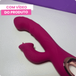 vibrador vai e vem com estimulador de clitóris emily
