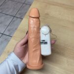 pênis prótese realística 20,5 x 4,5cm com vibrador