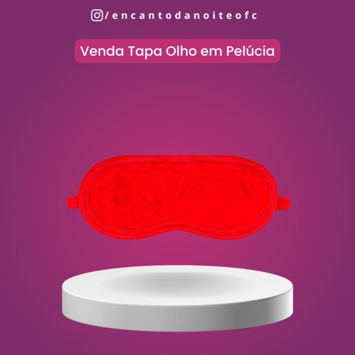 venda tapa olho em pelúcia