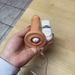 pênis prótese realistica 14 x 3,5cm com vibrador