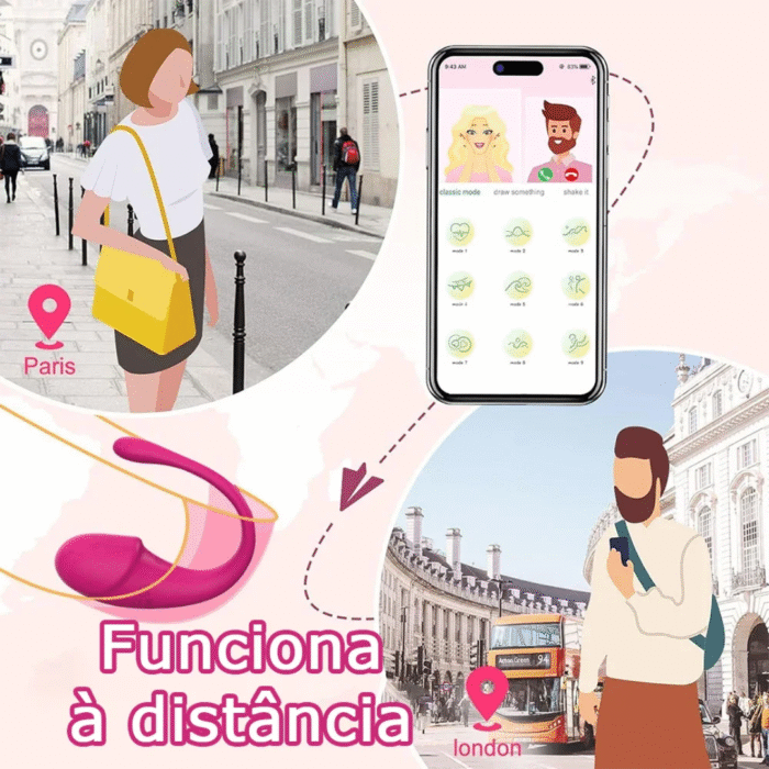 vibrador de casal spacy controle por app à distância