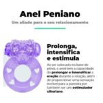 anel peniano com vibrador estimulador clitoriano