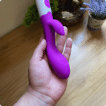 vibrador finger recarregável estimulo do ponto g e clitóris roxo