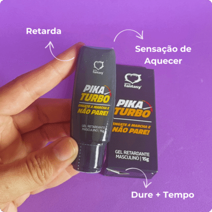pika turbo gel retardante masculino 15g