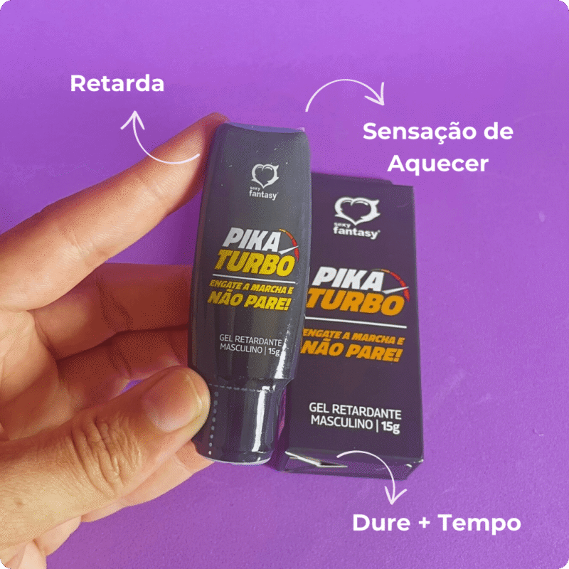 pika turbo gel retardante masculino 15g