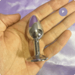plug anal p cristal arredondado