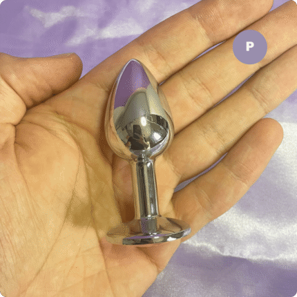plug anal p cristal arredondado
