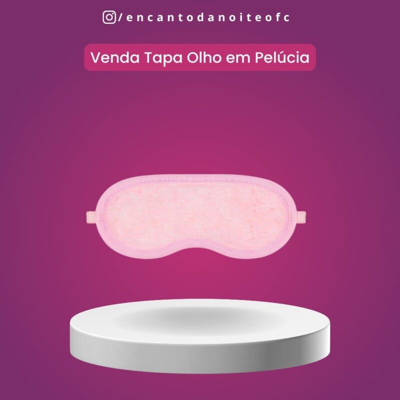 venda tapa olho em pelúcia