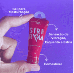siriryka gel comestível esquenta, gela e vibra 18g