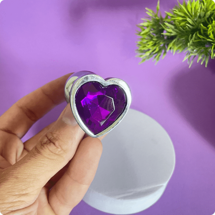 plug anal em formato de coração p