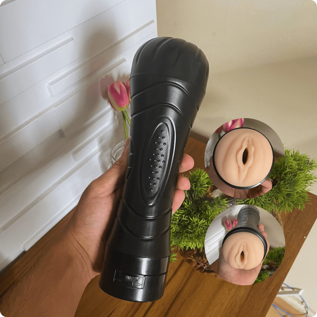 masturbador vagina com vibração formato lanterna masturbador vagina com vibração formato lanterna