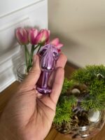 plug anal pênis metalizado 8,2 x 2,86cm com pedra