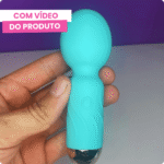 mini vibrador varinha magico com 10 modos de vibração