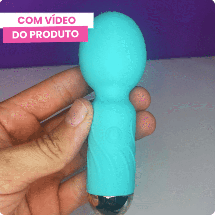 mini vibrador varinha magico com 10 modos de vibração