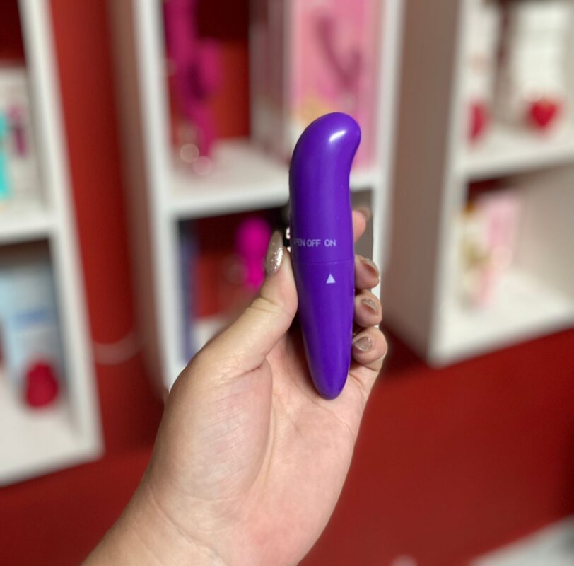 baby vibrador ponto g em abs liso roxo