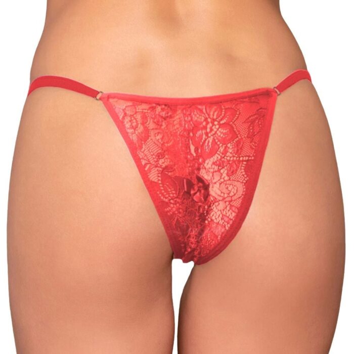 calcinha tailandesa rendada com perolas