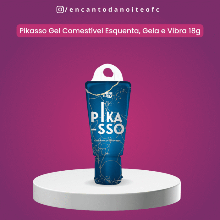 pikasso gel comestível esquenta, gela e vibra 18g