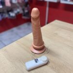 pênis prótese realística 20,5 x 4,5 cm com vibrador e ventosa