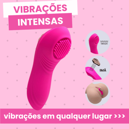 vibrador de calcinha secret controle por app com imã