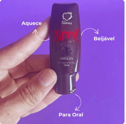 yummy gel térmico beijável yummy chocolate