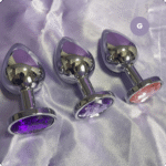 plug anal g cristal arredondado