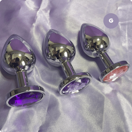 plug anal g cristal arredondado