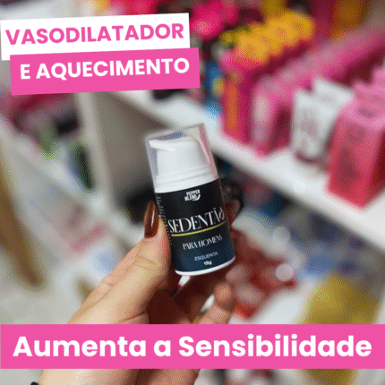 excitante masculino sedentão ação vasodilatadora e aquecimento