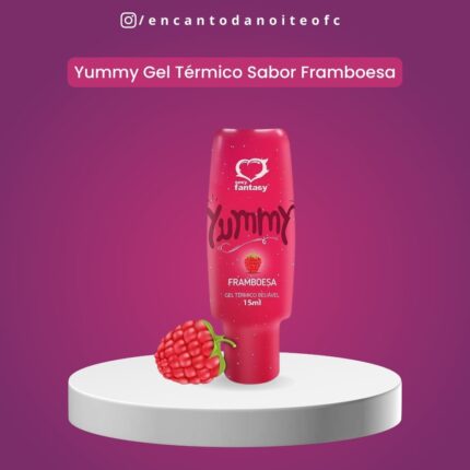 yummy gel térmico beijável yummy framboesa