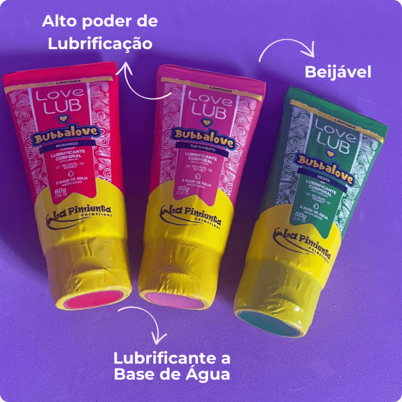 love lub bubbalove lubrificante beijavel 60g